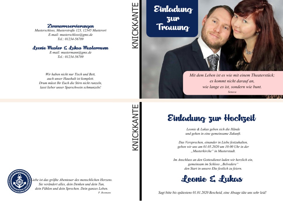  Einladungskarten Hochzeit, Hochzeitseinladungen, Hochzeitskarten, Einladungen für Hochzeit