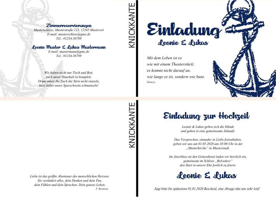  Einladungskarten Hochzeit, Hochzeitseinladungen, Hochzeitskarten, Einladungen für Hochzeit