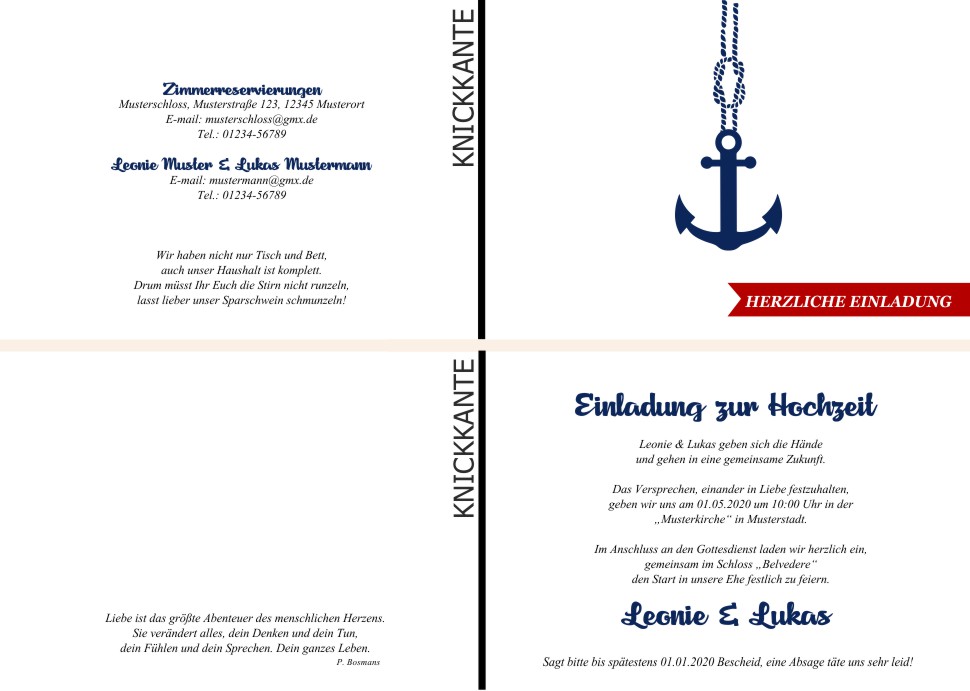  Einladungskarten Hochzeit, Hochzeitseinladungen, Hochzeitskarten, Einladungen für Hochzeit