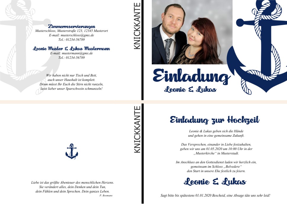  Einladungskarten Hochzeit, Hochzeitseinladungen, Hochzeitskarten, Einladungen für Hochzeit