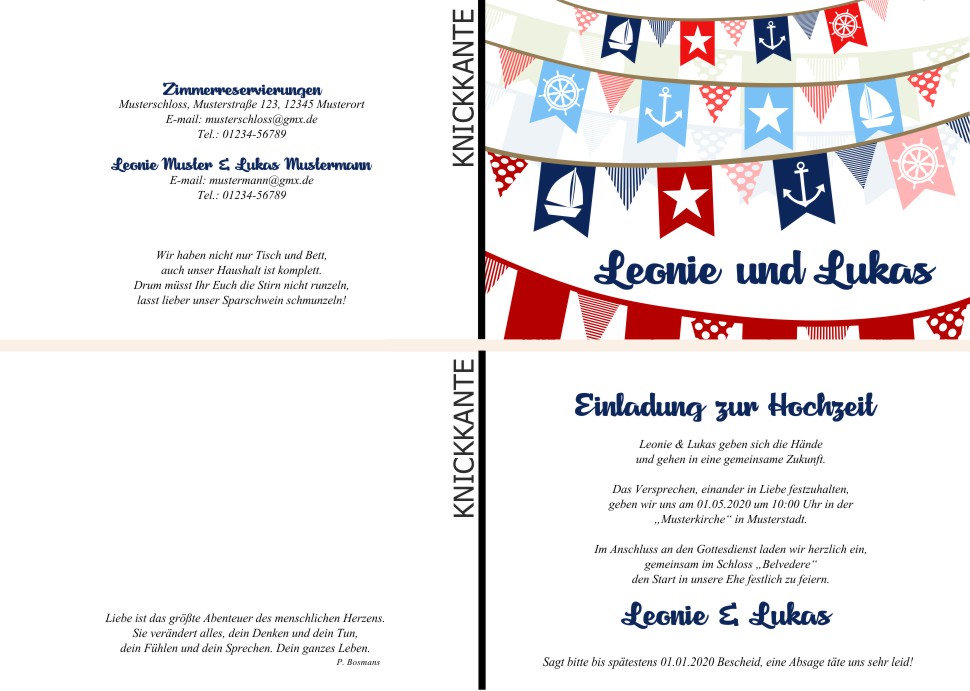  Einladungskarten Hochzeit, Hochzeitseinladungen, Hochzeitskarten, Einladungen für Hochzeit