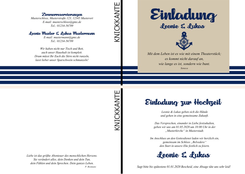  Einladungskarten Hochzeit, Hochzeitseinladungen, Hochzeitskarten, Einladungen für Hochzeit