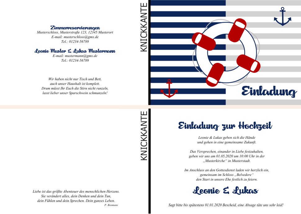  Einladungskarten Hochzeit, Hochzeitseinladungen, Hochzeitskarten, Einladungen für Hochzeit