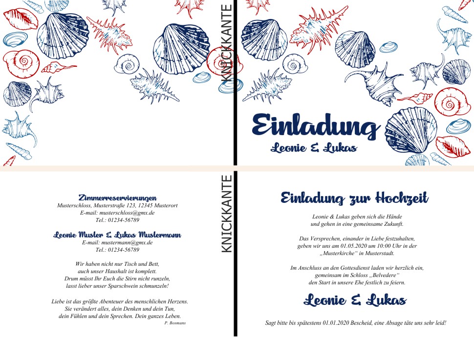  Einladungskarten Hochzeit, Hochzeitseinladungen, Hochzeitskarten, Einladungen für Hochzeit