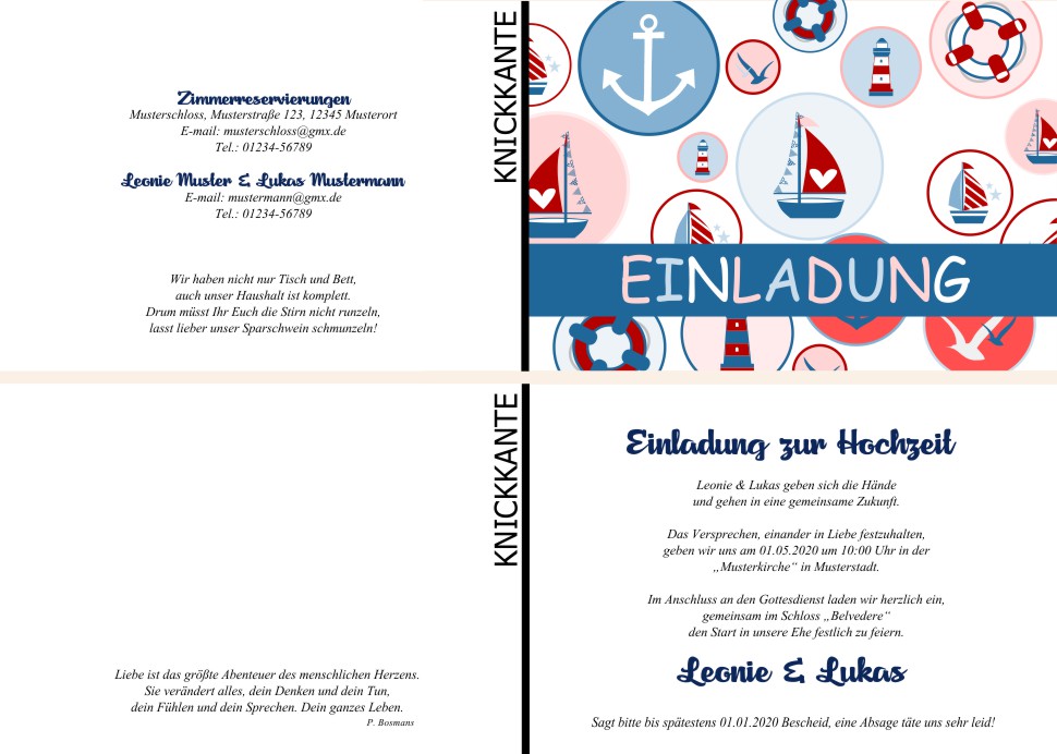  Einladungskarten Hochzeit, Hochzeitseinladungen, Hochzeitskarten, Einladungen für Hochzeit