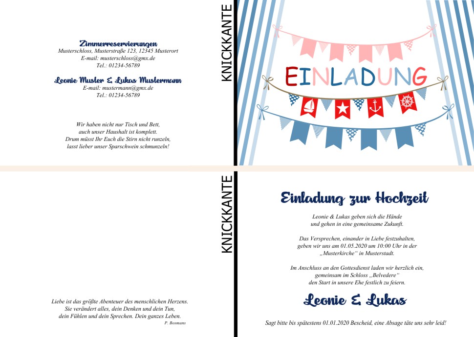  Einladungskarten Hochzeit, Hochzeitseinladungen, Hochzeitskarten, Einladungen für Hochzeit