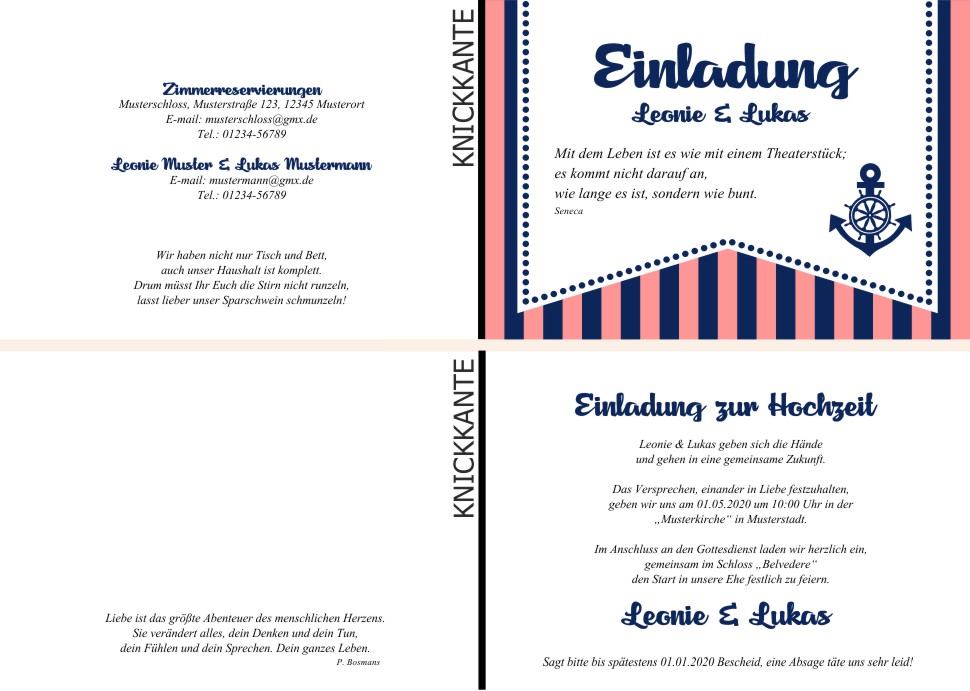  Einladungskarten Hochzeit, Hochzeitseinladungen, Hochzeitskarten, Einladungen für Hochzeit