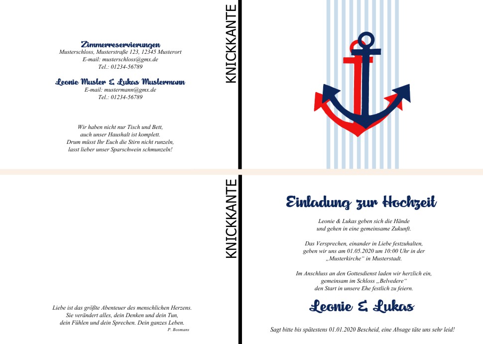  Einladungskarten Hochzeit, Hochzeitseinladungen, Hochzeitskarten, Einladungen für Hochzeit