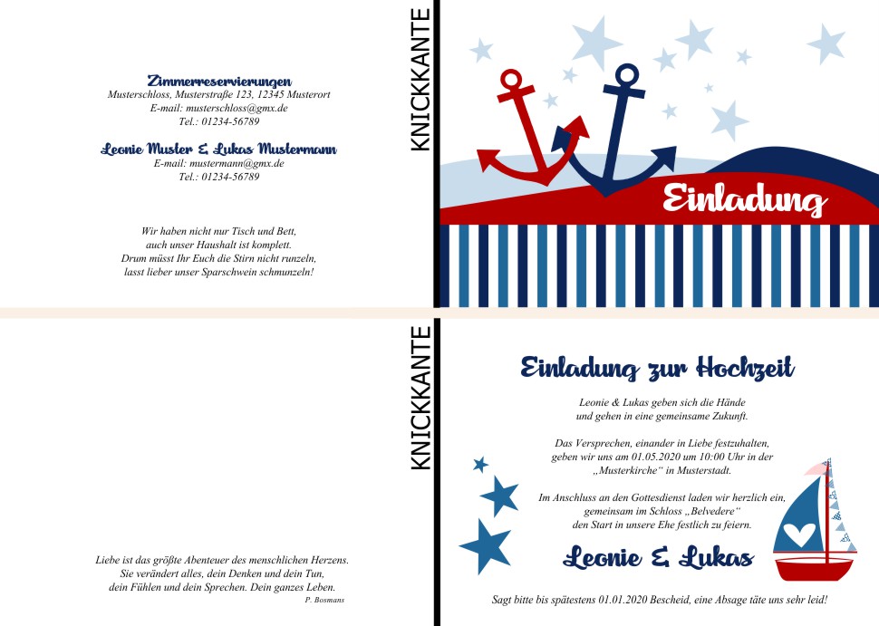  Einladungskarten Hochzeit, Hochzeitseinladungen, Hochzeitskarten, Einladungen für Hochzeit