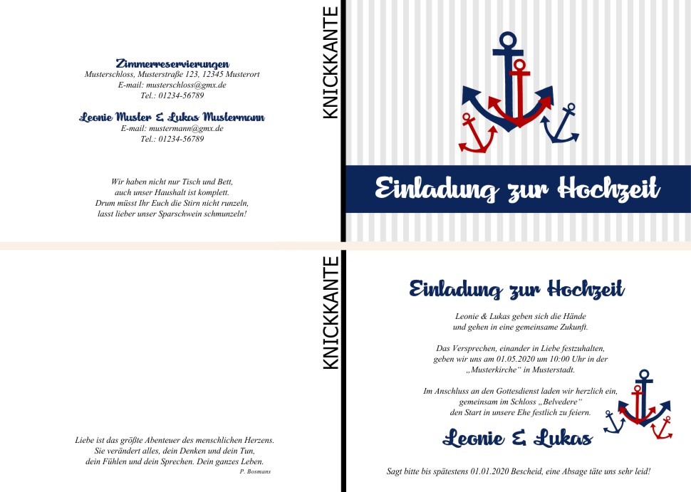  Einladungskarten Hochzeit, Hochzeitseinladungen, Hochzeitskarten, Einladungen für Hochzeit