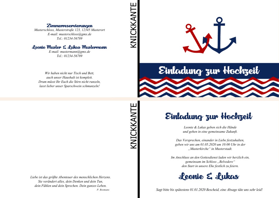  Einladungskarten Hochzeit, Hochzeitseinladungen, Hochzeitskarten, Einladungen für Hochzeit