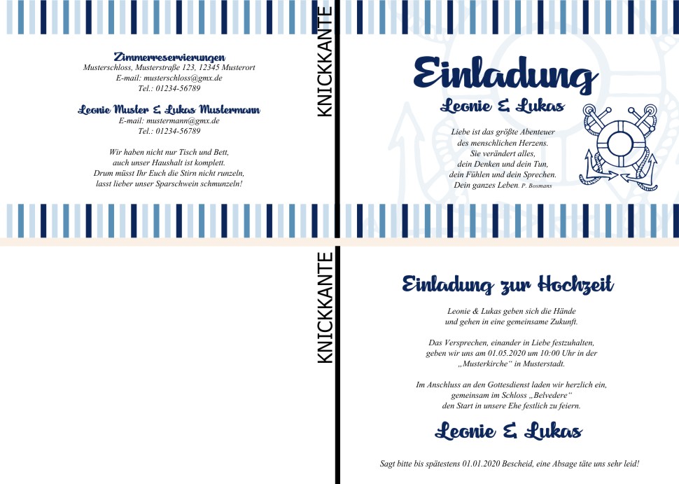  Einladungskarten Hochzeit, Hochzeitseinladungen, Hochzeitskarten, Einladungen für Hochzeit