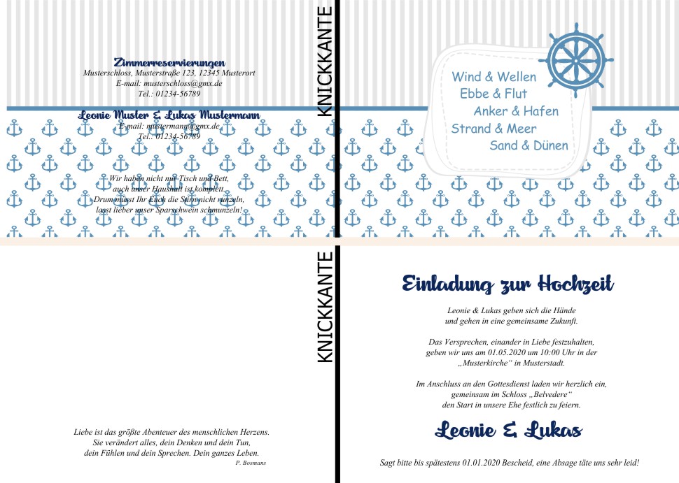  Einladungskarten Hochzeit, Hochzeitseinladungen, Hochzeitskarten, Einladungen für Hochzeit