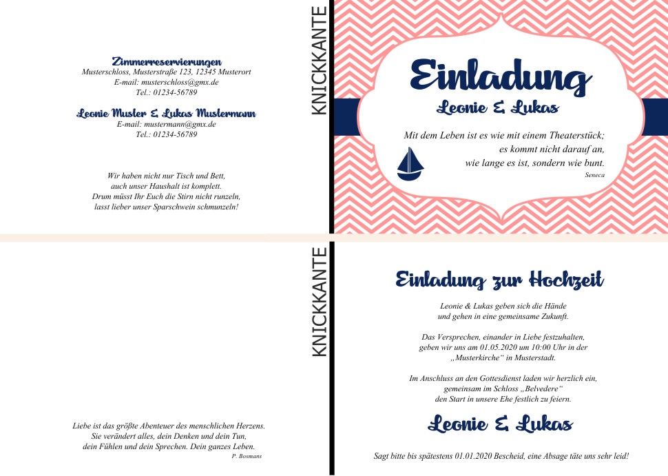 Einladungskarten Hochzeit, Hochzeitseinladungen, Hochzeitskarten, Einladungen für Hochzeit