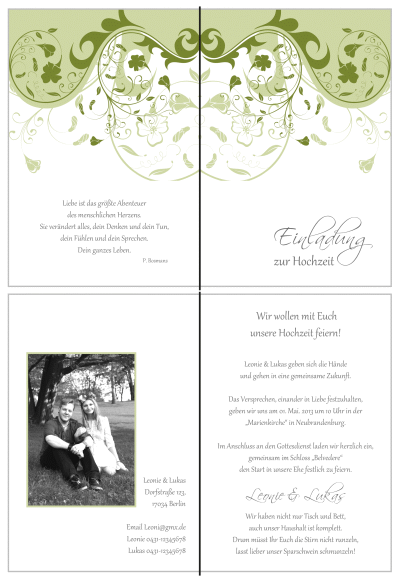  Einladungskarten Hochzeit, Hochzeitseinladungen, Hochzeitskarten, Einladungen für Hochzeit