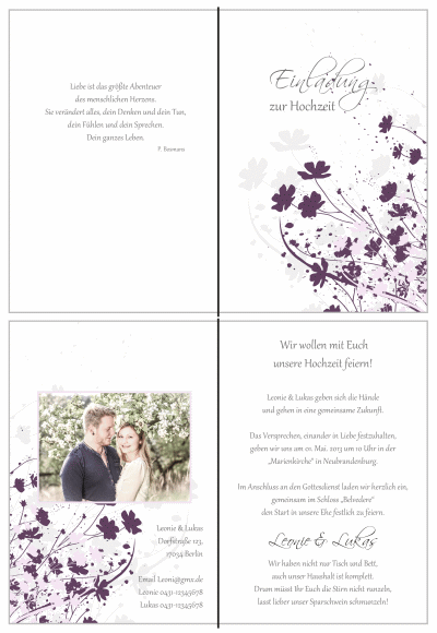  Einladungskarten Hochzeit, Hochzeitseinladungen, Hochzeitskarten, Einladungen für Hochzeit