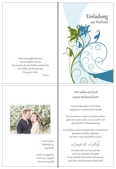  Einladungskarten Hochzeit, Hochzeitseinladungen, Hochzeitskarten, Einladungen für Hochzeit