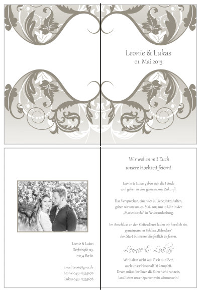  Einladungskarten Hochzeit, Hochzeitseinladungen, Hochzeitskarten, Einladungen für Hochzeit