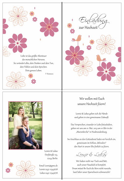  Einladungskarten Hochzeit, Hochzeitseinladungen, Hochzeitskarten, Einladungen für Hochzeit