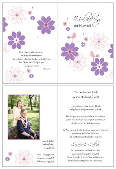  Einladungskarten Hochzeit, Hochzeitseinladungen, Hochzeitskarten, Einladungen für Hochzeit