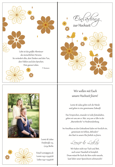  Einladungskarten Hochzeit, Hochzeitseinladungen, Hochzeitskarten, Einladungen für Hochzeit