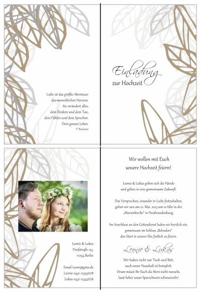  Einladungskarten Hochzeit, Hochzeitseinladungen, Hochzeitskarten, Einladungen für Hochzeit