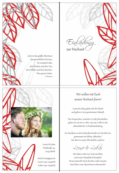  Einladungskarten Hochzeit, Hochzeitseinladungen, Hochzeitskarten, Einladungen für Hochzeit