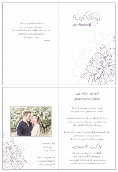 Einladungskarten Hochzeit, Hochzeitseinladungen, Hochzeitskarten, Einladungen für Hochzeit