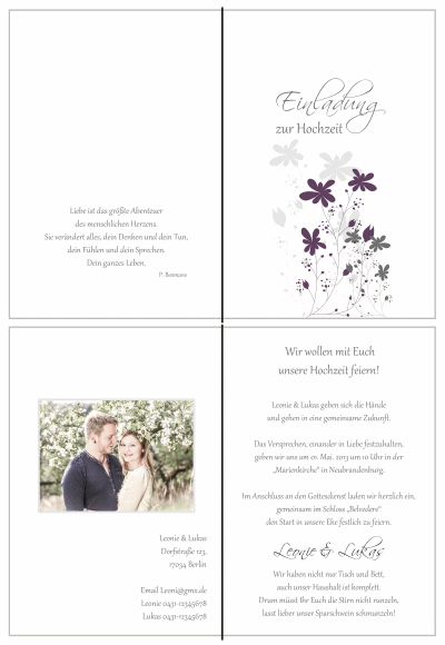  Einladungskarten Hochzeit, Hochzeitseinladungen, Hochzeitskarten, Einladungen für Hochzeit