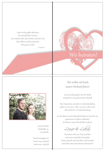  Einladungskarten Hochzeit, Hochzeitseinladungen, Hochzeitskarten, Einladungen für Hochzeit