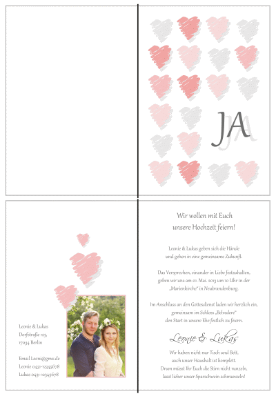  Einladungskarten Hochzeit, Hochzeitseinladungen, Hochzeitskarten, Einladungen für Hochzeit