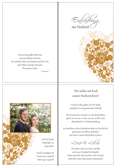  Einladungskarten Hochzeit, Hochzeitseinladungen, Hochzeitskarten, Einladungen für Hochzeit
