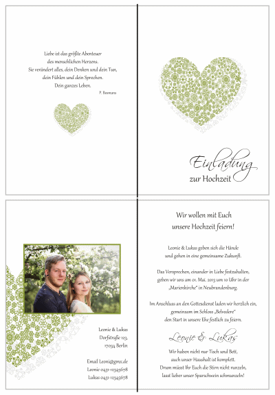  Einladungskarten Hochzeit, Hochzeitseinladungen, Hochzeitskarten, Einladungen für Hochzeit