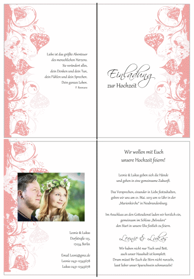  Einladungskarten Hochzeit, Hochzeitseinladungen, Hochzeitskarten, Einladungen für Hochzeit