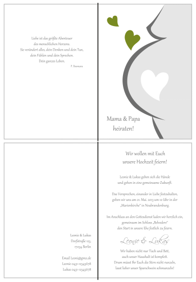  Einladungskarten Hochzeit, Hochzeitseinladungen, Hochzeitskarten, Einladungen für Hochzeit
