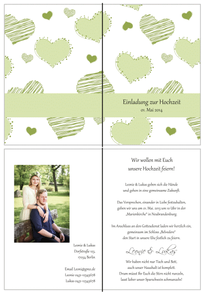  Einladungskarten Hochzeit, Hochzeitseinladungen, Hochzeitskarten, Einladungen für Hochzeit