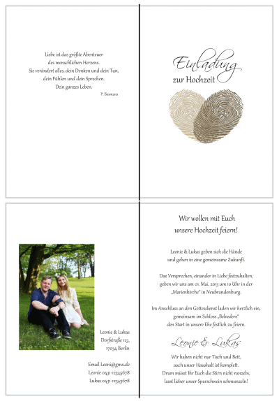  Einladungskarten Hochzeit, Hochzeitseinladungen, Hochzeitskarten, Einladungen für Hochzeit