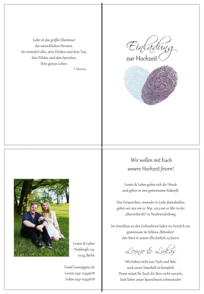  Einladungskarten Hochzeit, Hochzeitseinladungen, Hochzeitskarten, Einladungen für Hochzeit