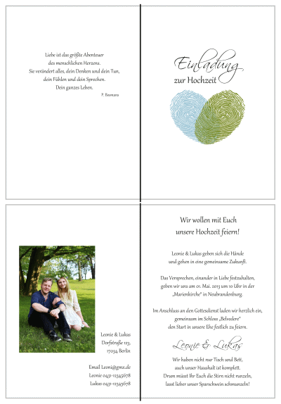  Einladungskarten Hochzeit, Hochzeitseinladungen, Hochzeitskarten, Einladungen für Hochzeit