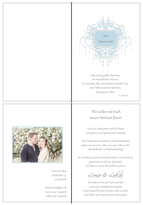  Einladungskarten Hochzeit, Hochzeitseinladungen, Hochzeitskarten, Einladungen für Hochzeit