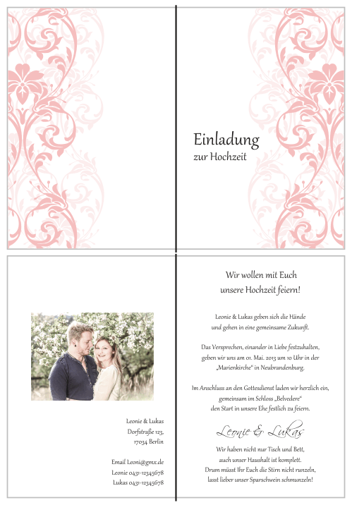  Einladungskarten Hochzeit, Hochzeitseinladungen, Hochzeitskarten, Einladungen für Hochzeit