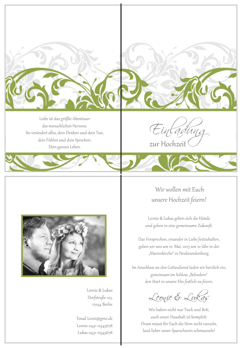  Einladungskarten Hochzeit, Hochzeitseinladungen, Hochzeitskarten, Einladungen für Hochzeit