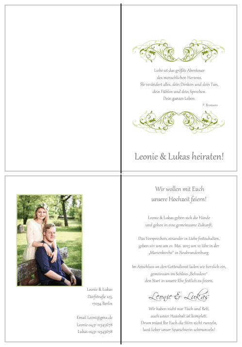  Einladungskarten Hochzeit, Hochzeitseinladungen, Hochzeitskarten, Einladungen für Hochzeit