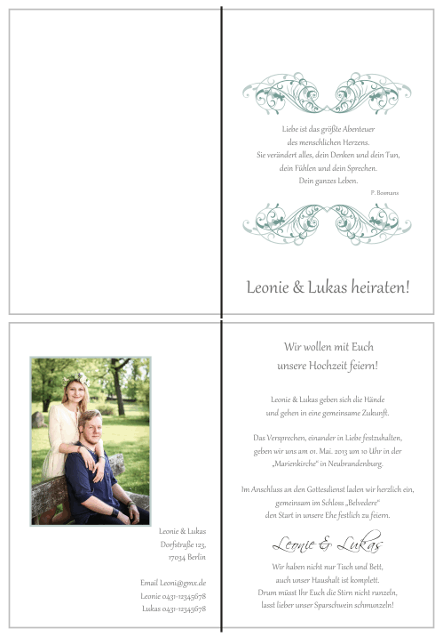  Einladungskarten Hochzeit, Hochzeitseinladungen, Hochzeitskarten, Einladungen für Hochzeit