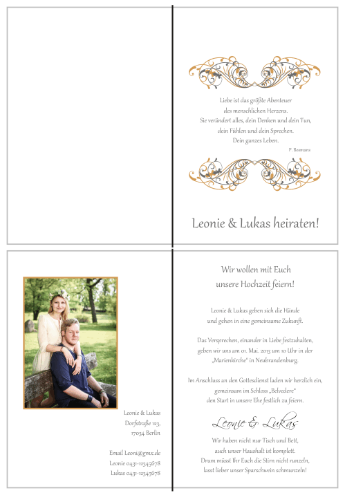  Einladungskarten Hochzeit, Hochzeitseinladungen, Hochzeitskarten, Einladungen für Hochzeit