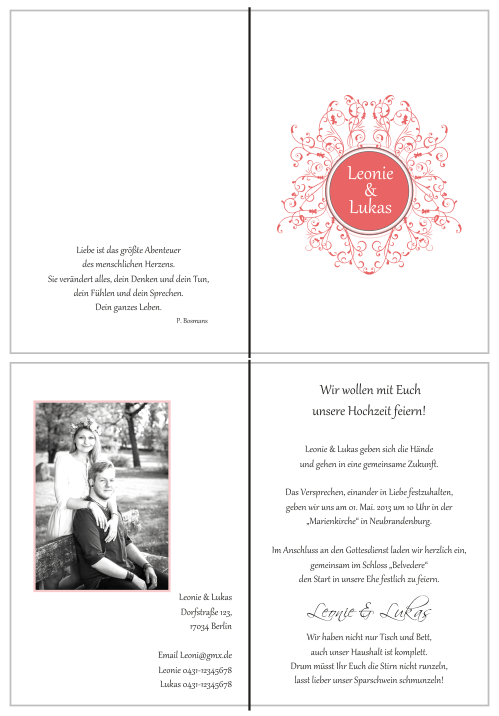  Einladungskarten Hochzeit, Hochzeitseinladungen, Hochzeitskarten, Einladungen für Hochzeit