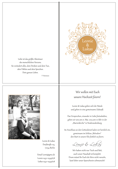  Einladungskarten Hochzeit, Hochzeitseinladungen, Hochzeitskarten, Einladungen für Hochzeit