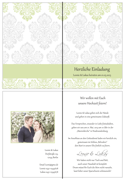  Einladungskarten Hochzeit, Hochzeitseinladungen, Hochzeitskarten, Einladungen für Hochzeit