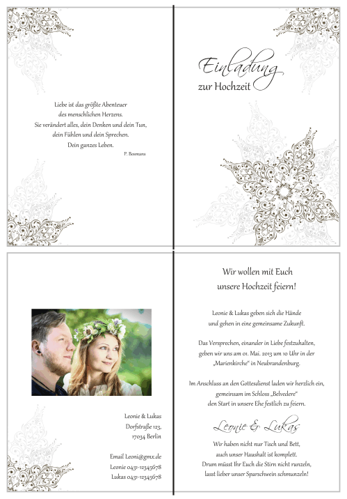  Einladungskarten Hochzeit, Hochzeitseinladungen, Hochzeitskarten, Einladungen für Hochzeit