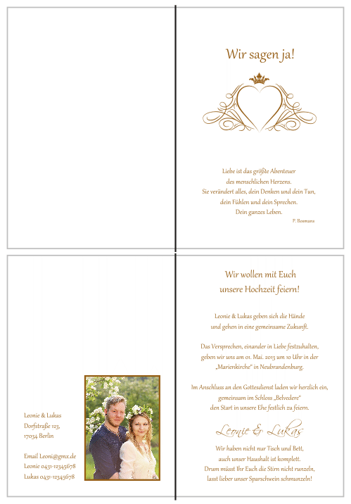  Einladungskarten Hochzeit, Hochzeitseinladungen, Hochzeitskarten, Einladungen für Hochzeit